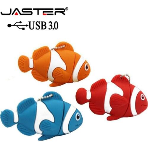JASTER USB 3.0 cute cartoon animal fish Usb flash drive memory Stick pen drive pendrive 4GB 8GB 16GB 32GB 64GB u disk