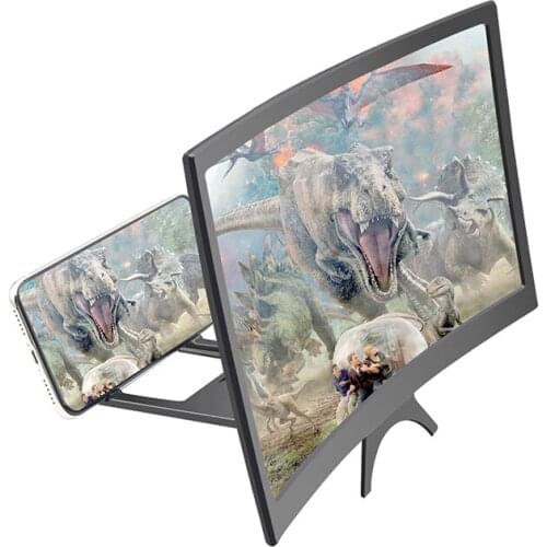 12 Inch Screen Magnifier Magnifying Glass Portable Mobile Phone Screen Amplifier 3X Enlarged Bracket Displayer Helping Hand