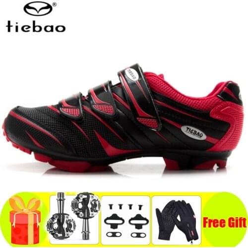 Tiebao Sapatilha Ciclismo Mtb Cycling Shoes Men Women SPD Pedal Bicycle Pedals Breathable Self-locking Mountain Bike Sneakers