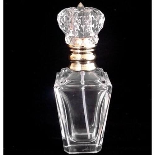 Vintage Glass Empty Refillable Mini Perfume Bottle, 60ml/2oz, Great Gift for Women or Men