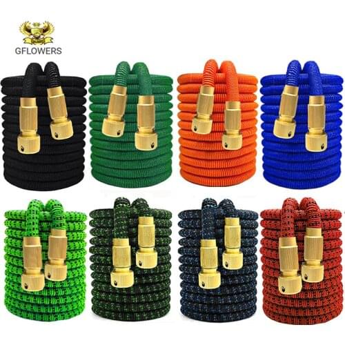 High quality 16ft-150ft expandable garden hose magic telescopic hose high pressure seamless car wash hose watering pipe tape