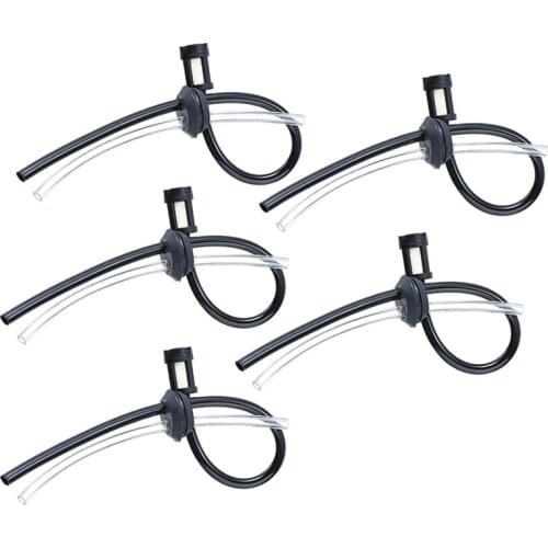 5Pcs Replacement Fuel Hose Pipe Petrol Pipes Set For Grass Strimmer Trimmer Brush Cutter Chainsaw Parts