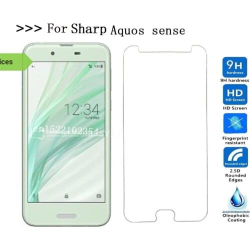 Anti-Scratch Screen Protective Tempered Glass Screen Protector Cover for Sharp Aquos sense lite pi Phone Film