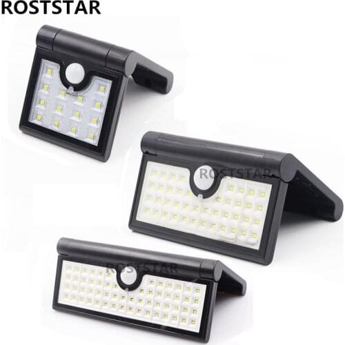 1PCS Fold Solar LED Waterproof Wall Lamp PIR Motion Sensor Street Light Energy Saving Wall Yard Lamp Garden Decoration Lamp