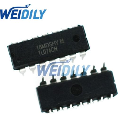 10PCS/LOT TL074CN DIP14 TL074 DIP DIP-14 Operational Amplifier IC