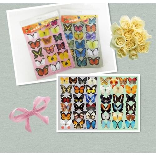 19PCS 3D PVC Simulation Magnet Butterflies DIY Home Decor Fridge Magnet Wall Sticker