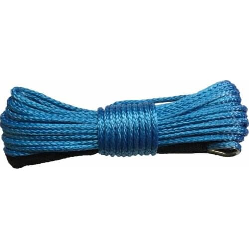 6mm x 45m synthetic winch lines uhmwpe cable plasma rope with sheath car accessories free shipping