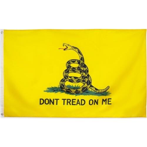 90X150cm Dont Tread On Me Tea Party Rattle Snake Gadsden Flag For USA Drop Shipping