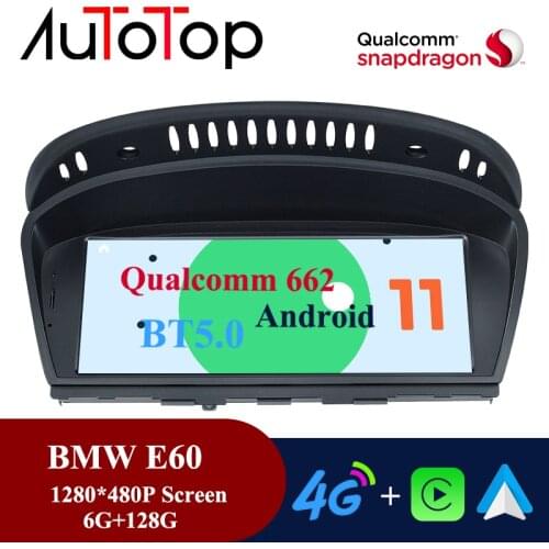 AUTOTOP Android 11 6G+128G Car Multimedia Player For BMW 5 Series E60 E61 E63 E64 E90 E91 E92 CCC CIC Autoradio Radio GPS BT 5.0
