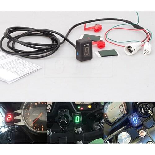 For Yamaha Bolt Non ABS 2013-2016 Bt1100 Bull dog 2002-2006 LED Electronics 1-6 Level Gear Indicator Moto Speed Digital Meter