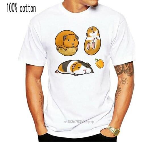 Guinea Pig T Shirt men Summer fashion High Quality tt shirt casual white print O-Neck print male men top tees