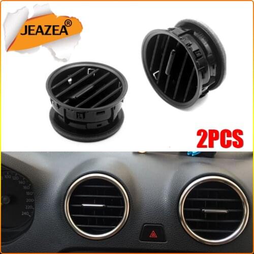 JEAZEA Black ABS Car Air A/C Outlet Vent Conditioning Deflector Vent For Volkswagen VW Jetta 2013 2014 2015 2016 2017