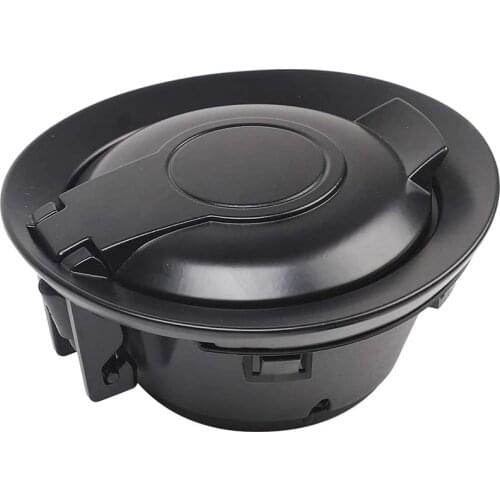 Car Gas Cap Door Gas Tank Cap Cover Fuel Filler Cover for Dodge Challenger 2009+ Accessories, Aluminum Alloy Black