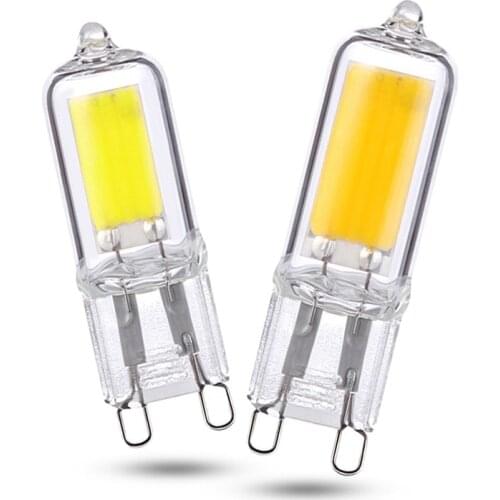 Mini G9 LED Lamp 9W 12W 15W Glass COB Light Bulb 360 Beam Angle For Home Lighting AC 220V 230V Replace Halogen Spotlight