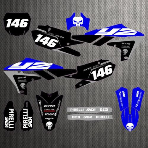 Free custom numbers names Motorcycle 3M Decals Stickers Graphics Kits For Yamaha YZ250F YZF250 2019 2020 2021 For Yamaha 250 YZF