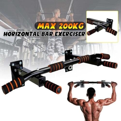 Wall Mounted Horizontal Bars With Wide Anti-slip Pad Home Gym Workout Chin Up Pull Up Training Bar Sport Fitness Equipment
