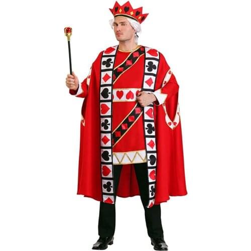 New Halloween Kid Adult Stage Performance Red heart The king of hearts Cosplay costume Alice cosplay ship fast st stock