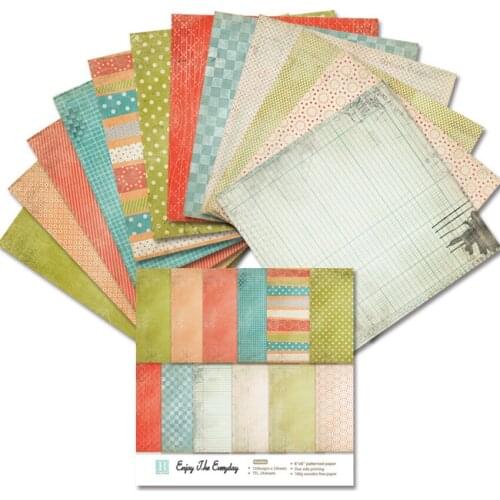 DIY Enjoy the enterday Scrapbooking paper pack of 24sheets handmade craft paper craft Background pad