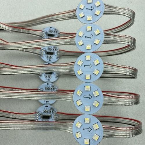 Standard DMX512 DC24V RGBW;addressable pixel module,1.44W(6LEDs);non-waterproof