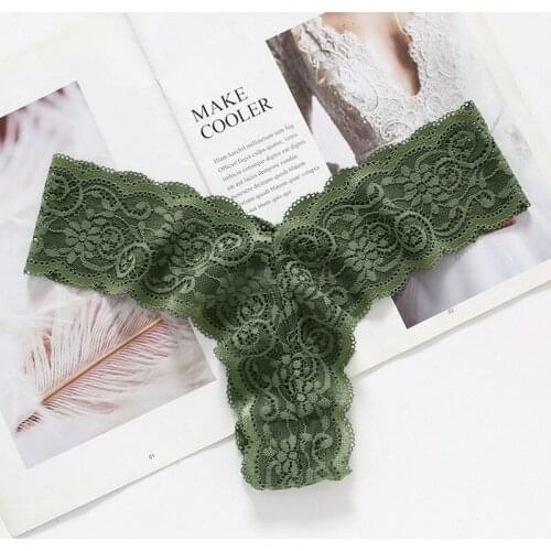 1pcs Sexy Panties For Woman Lace Thongs Underwear For Women Female T-back Sexy G-string Underpants Ladies Intimates BANNIROU