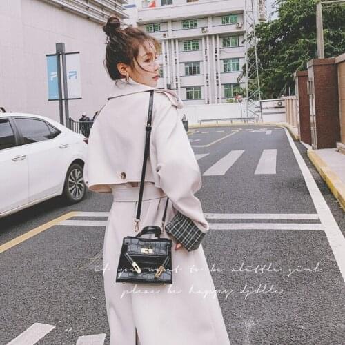 Brand Pop Fashion Women Trench Coat Double-Breasted Long Beige Duster Coat for Lady Outerwear Spring Autumn Female Clothes