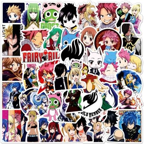 10/30/50PCS Japan Anime Fairy Tail Stickers Waterproof DIY Skateboard Fridge Laptop Motorcycle Travel Funny Sticker Decals Gift