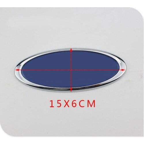 1PCS OEM 15*6CM car decoration sticker, FOR FORD to replace the logo on the hood/trunk