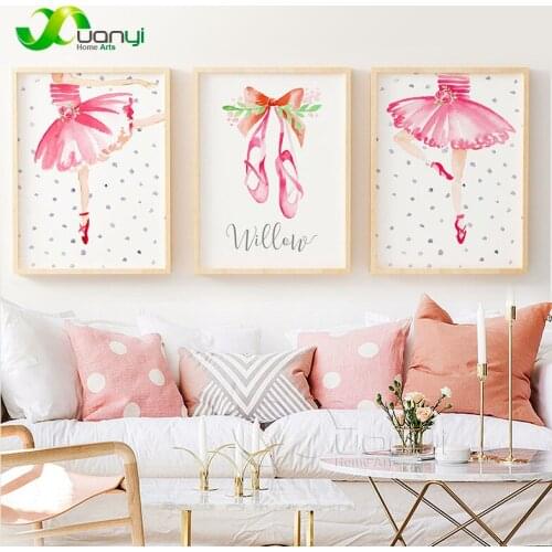 1 Pcs Nordic Dance Painting On Canvas Watercolor Painting Abstract Modular Wall Decor Picture For Living Room HD Prints Unframed