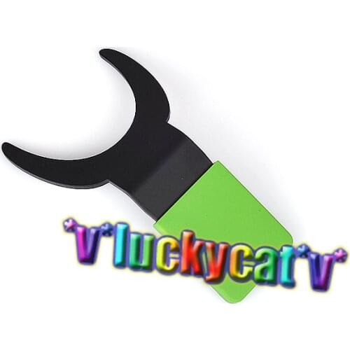 1PC Dental Silicone Contraster Green Handle Oral Black Background