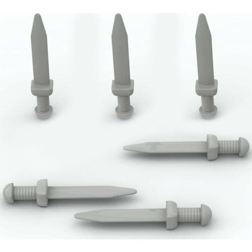 10PCS Building Blocks 95673 Dagger Short Sword Bricks Assembles Particles DIY Assembly Parts Education Toy For Children Kid Gift