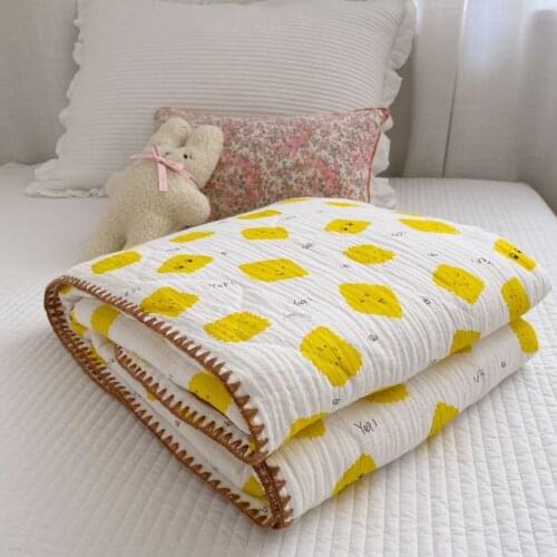 100% Cotton Summer Quilt Home Textiles Suitable for Children Boy Girl Kids Adult Blanket Comforter Thin Quilt comforters
