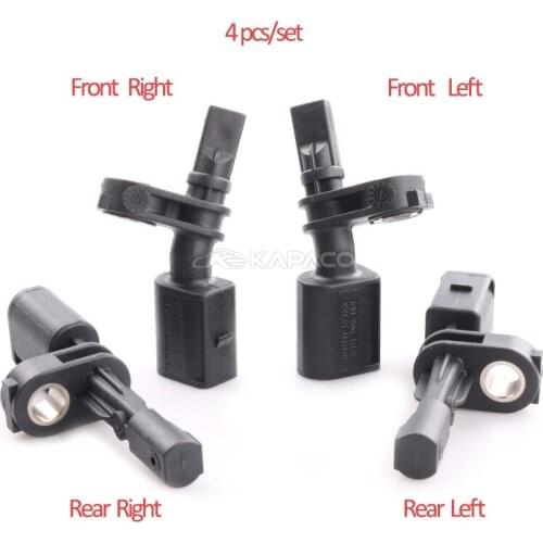 4pcs WHT003860 WHT003861 WHT003864 ABS Wheel Speed Sensor For AUDI A3 TT Seat SKODA OCTAVIA III VW Volkswagen Passat Golf VII