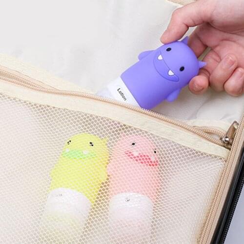 60ML Cartoon Travel Bottle1PC Cosmetics Dispensing Bottle Grade Silicone Bottle Shampoo Body Wash Lotion Dispensing Empty Bottle