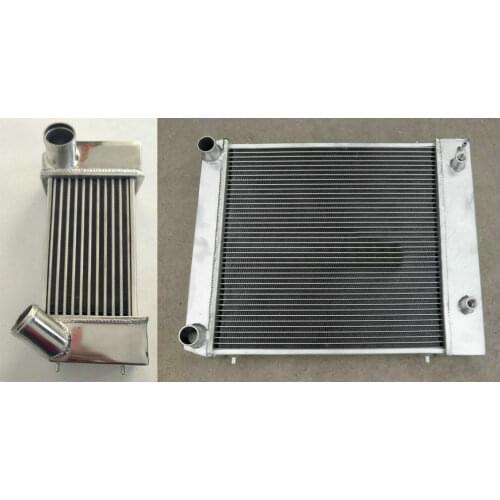 Aluminum Intercooler + Radiator For Land Rover Discovery & Defender Series 1 300TDI 2.5L L316 LJ 90/110 BTP2275 300 TDI & FAN