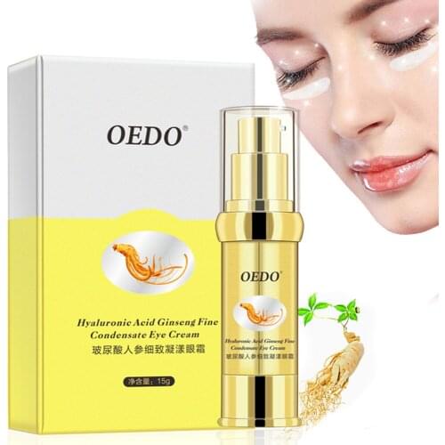 Anti Wrinkle Eye Cream Hyaluronic Acid Ginseng Anti Aging Remover Dark Circle Bag Firming Nourish Eye Balm Mask Eye Herbal Serum