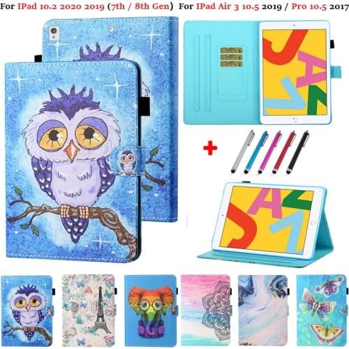 Funda for iPad 7th 8th Generation Case for Apple iPad 10.2 2019 2020 For iPad Air 3 10.5 Cover Magnetic Wallet Stand Stand Capa