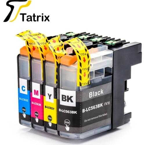 Tatrix LC563 Ink Cartridge For Borhter MFC-J2310 J2510 J3520 J3720 Printer