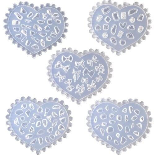 Silicone Carved Mold Silicone Nails Template Nail Decoration DIY Nail Art Mold