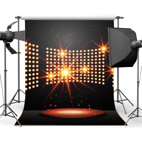 Band Backdrop Interior Stage Bokeh Glitter Sequins Backdrops Graduation Ceremony Music Vocal Concert Hollywood Background