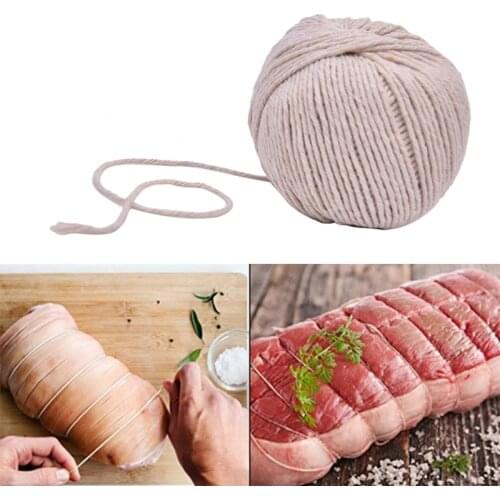 75m Cooking Tools Butchers Cotton Twine Meat Prep Trussing Turkey Barbecue Strings Meat Sausage Tie Rope Cord