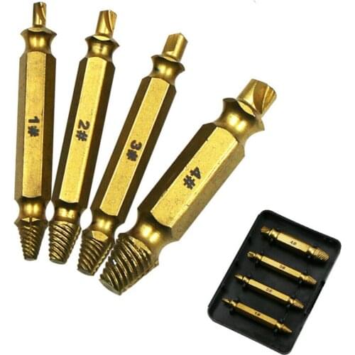 Screwdriver Extractor Speed Out Drill Bits Kit Tools Set Broken Bolt Precision Repair Screw Driver Multifunctional Portable Tool