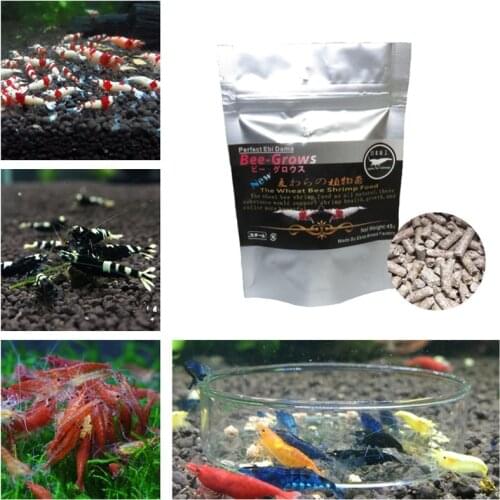 45g Natural Aquarium Shrimp Food Wheat Stem Bacteria Shrimp Food Containing Vitamins Minerals For Crystal Red Cherry Shrimp