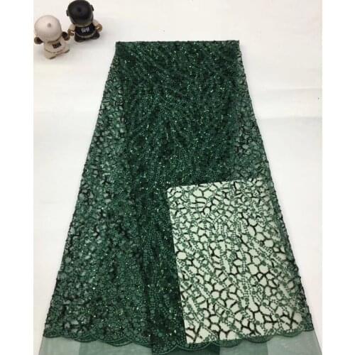 Newly designed African French lace fabric 2021 high-quality lace fabric with sequined Nigerian lace fabric XX3708