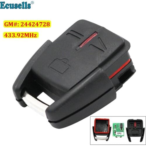 Remote Transmitter Remote Control Fob 3 Button 433.92mhz For Astra Zafira Vectra Omega 24424728