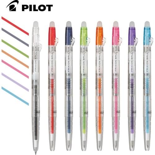 1pcs PILOT New Transparent Frixion LFBS-18UF Press To Wipe The Hand Account Gel Pen 0.38mm Temperature Control for Students