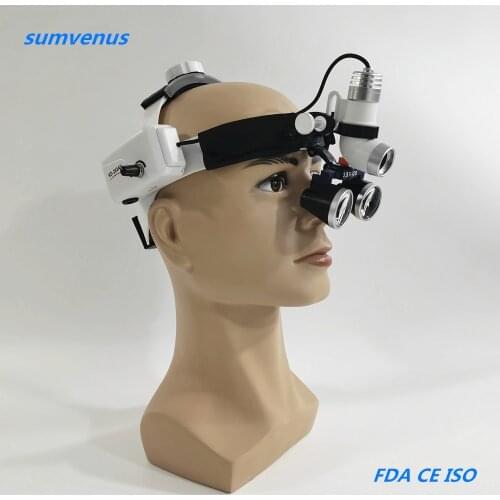 Dental Medical LED High Brightness Headlamp 2.5X 3.5X Binocular Loupe Surgical Medical Operation head lamp light magnifier ENT