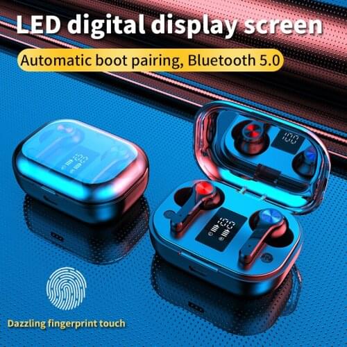 T28 TWS Bluetooth 5.0 Earphones In-Ear Wireless Touch Earbuds Bass Stereo HiFi 9D Surround Music Heavy Bass Headset