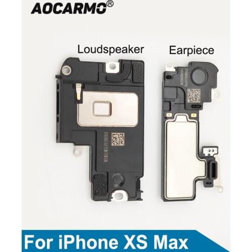 Aocarmo For iPhone XS Max Top Earpiece Ear Speaker Bottom Loudspeaker Buzzer Ringer Replacement Parts