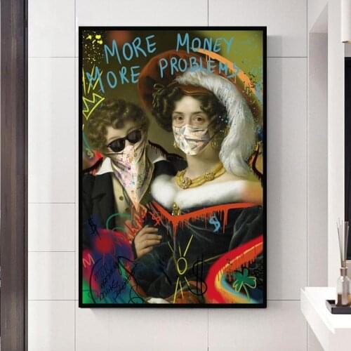 Letters Palace Man Vintage Poster Scarf Graffiti Abstract beautiful girlCanvas Print Europe Famous Oil Painting Fall Decor