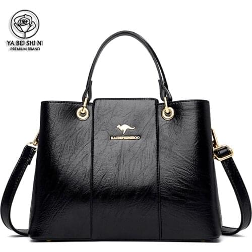 High Quality Leather Handbags For Women Luxury Designer Ladies Brand Messenger Bags Fashion Casual High Capacity Shoulder Bags